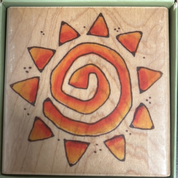 3 piece stamp set with small ink pad bonus! Amazing condition. Hardly used. - Picture 5 of 11